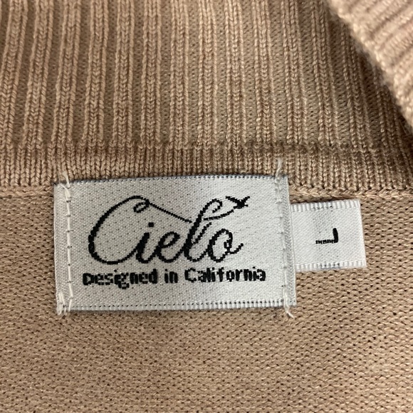 Cielo design from California cute long off the shirt sweater size L - Picture 6 of 7